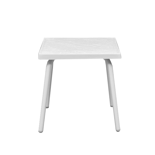 F18SQ - St. Maarten II Straight Fiberglass Square Side Table