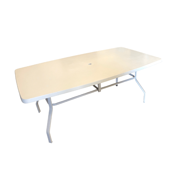 FR44x72 - Resort 42 In. x 72 in. Fiberglass Rectangle Patio Dining Table
