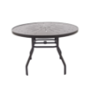 PTC48 - St. Maarten II Punched Aluminum Round Poolside Dining Table