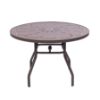 PTR42 - Resort Punched Aluminum Round Poolside Dining Table