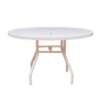 PTR48 - Resort Punched Aluminum Round Poolside Dining Table