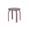 PTW18 - Waterfront Straight Punched Aluminum Round Patio Side Table
