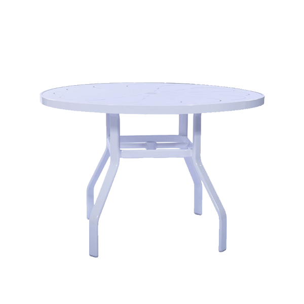 PTW36 - Waterfront Punched Aluminum Round Patio Dining Table