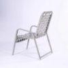 R50B - Resort Crossweave Vinyl Patio Dining Chair - Backside