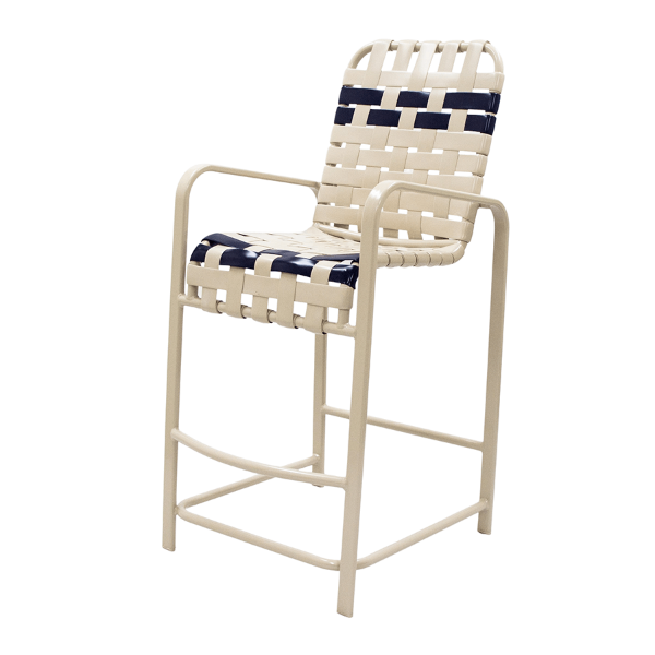 R75B - Resort Crossweave Vinyl Patio Bar Height