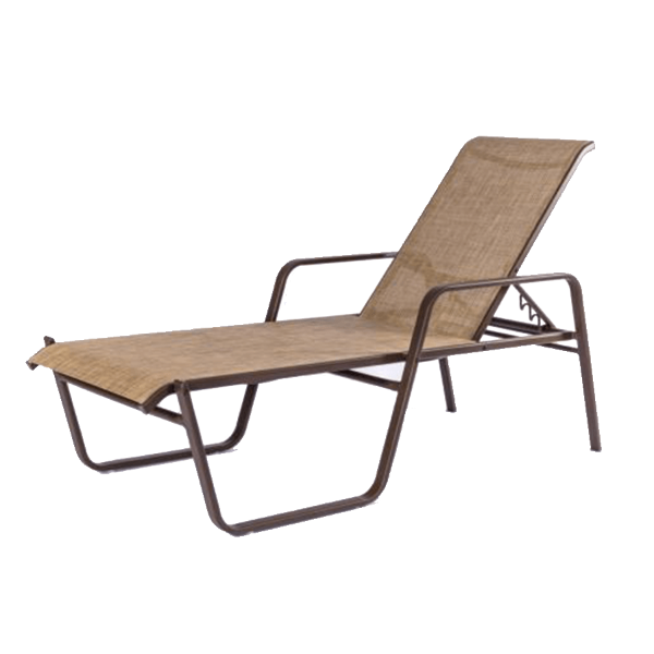 SR165 - Resort Sling 16 Inch Elevated Semi Sled Chaise Lounge