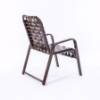 W50B - Waterfront Crossweave Vinyl Patio Dining Chair - Backside