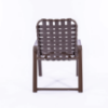 W50B - Waterfront Crossweave Vinyl Patio Dining Chair - Back