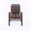 W50B - Waterfront Crossweave Vinyl Patio Dining Chair - Front