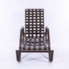 W145B - Waterfront Crossweave Vinyl 14 Inch Standard Chaise Lounge with Arms - Front