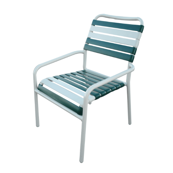 A-50 - Aruba Vinyl Stacking Patio Dining Chair
