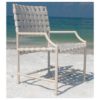 B-50 - Brazil Cross Strap Patio Dining Chair - Beach Resort