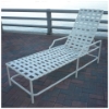 B-150 - Brazil Cross Strap Chaise Lounge with Arms - 14" Standard Seat Height - Hotel