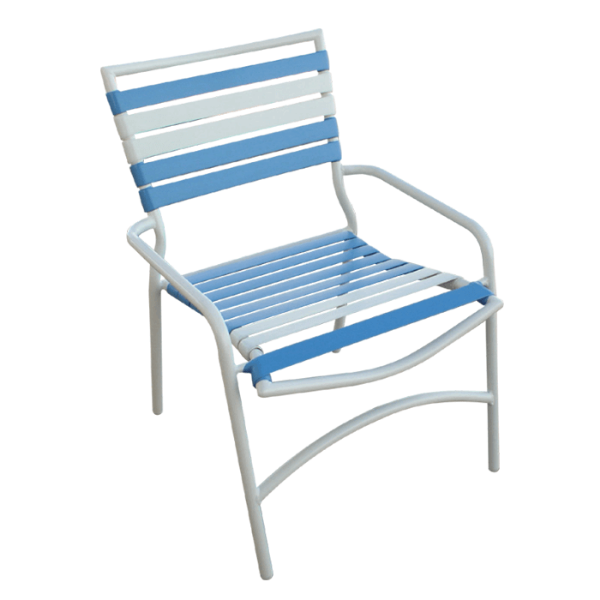 C-53 - Classic Vinyl Stacking Patio Dining Chair