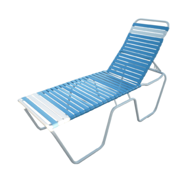 C-152 - Classic Vinyl Chaise Lounge - 19" Senior Seat Height