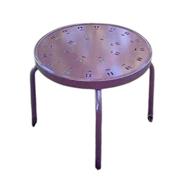 C-18PUNCH - Classic Round Punch Top Patio Side Table