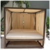 E-5000 - Eclipse Outdoor Daybed with Canopy and Curtains - Clubhouse