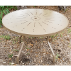E-42Punch - Eclipse Round Punch Top Patio Dining Table - Hotel