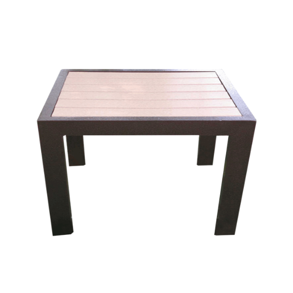 EW-24SQ - Eco Wood  24” Square Recycled Plastic Slatted Side Table