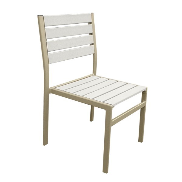 EW-49 - Eco Wood Recycled Plastic Armless Patio Dining Chair