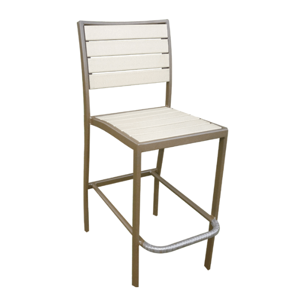 EW-77 - Eco Wood Recycled Plastic Patio Bar Chair