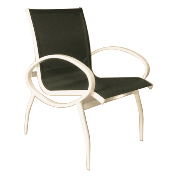 I-58 - Island Breeze Sling Patio Dining Chair with Oval Arms