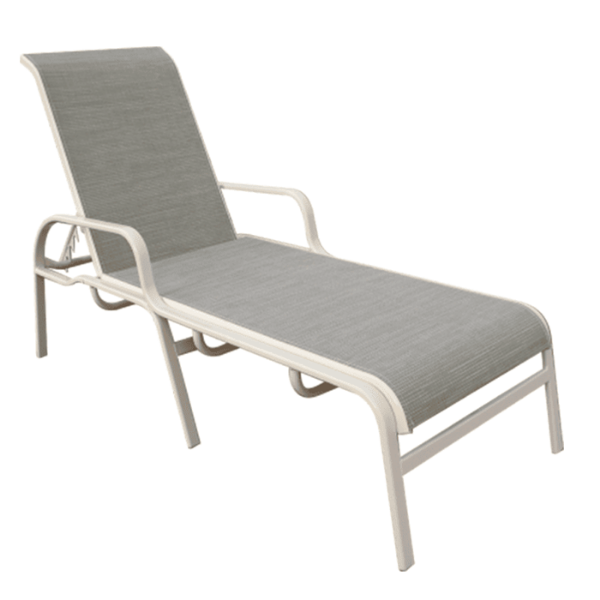 I-150 - Island Breeze Sling Stacking Chaise Lounge - 16" Elevated Seat Height