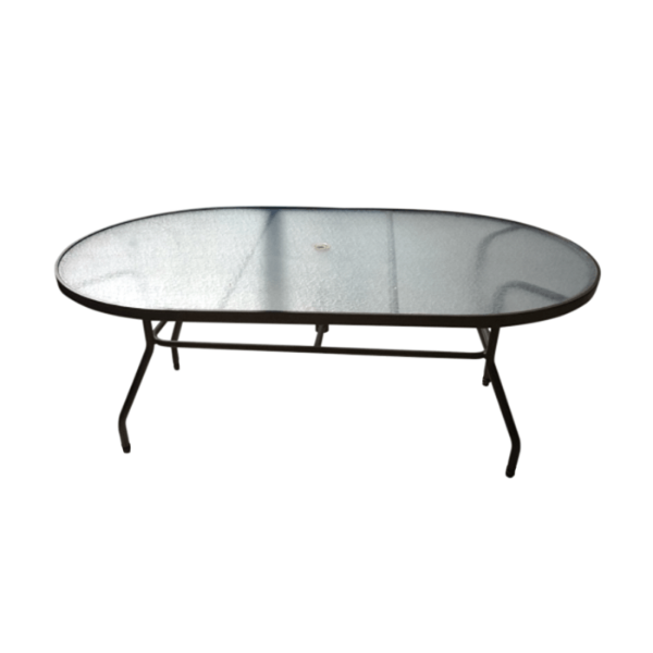 K-42x72A - Kingfisher 42” x 72” Oval Acrylic Patio Dining Table