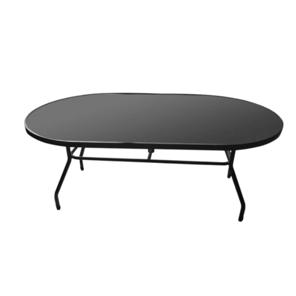 K-42X76PUNCH - Kingfisher 42” x 76” Oval Punch Top Patio Dining Table