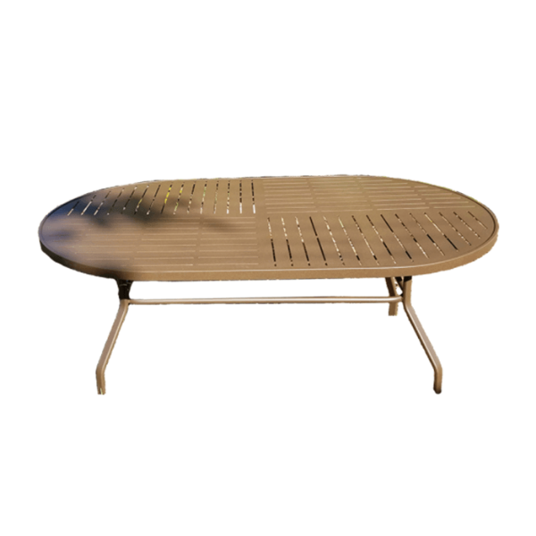 R-42X76PUNCH  - Regal 42”x 76” Oval Punch Top Patio Dining Table
