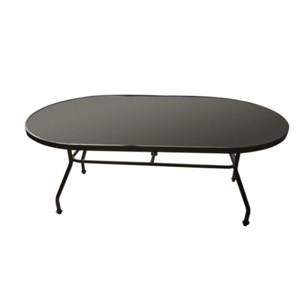 S-42X76PUNCH - Sierra  42” x 76” Oval Punch Top Patio Dining Table