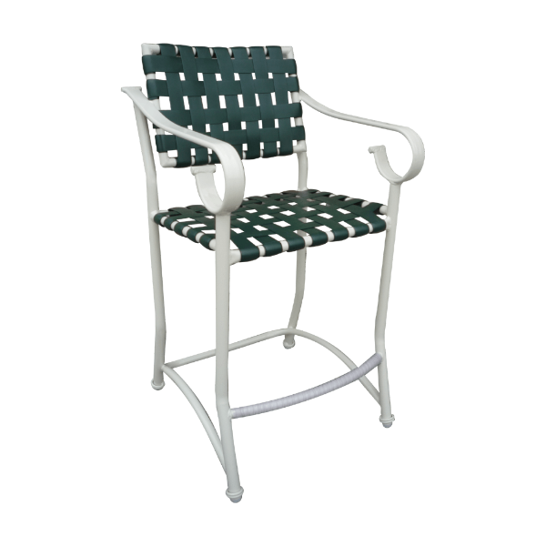 S-75C - Sierra Crossweave Vinyl Patio Bar Chair