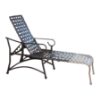 S-150C - Sierra Cross Strap Chaise Lounge with Arms - 16" Elevated Seat Height