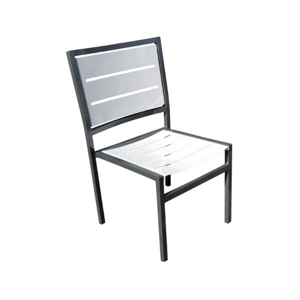 CQ-49 - Coquina Aluminum Armless Patio Dining Chair