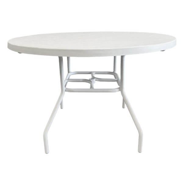 Picture of Classic Round Fiberglass Patio Dining Table