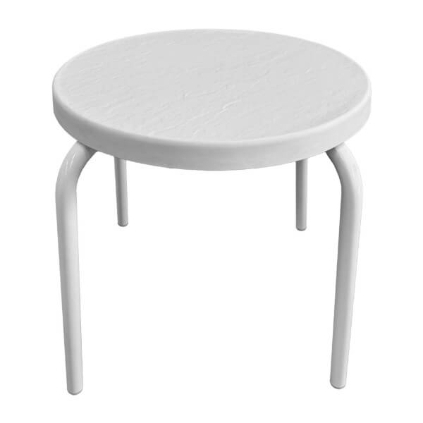C-18F - Classic Round Fiberglass Stacking Patio Side Table