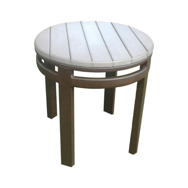 EW-18 - Eco Wood 18" Round Recycled Plastic Patio Side Table