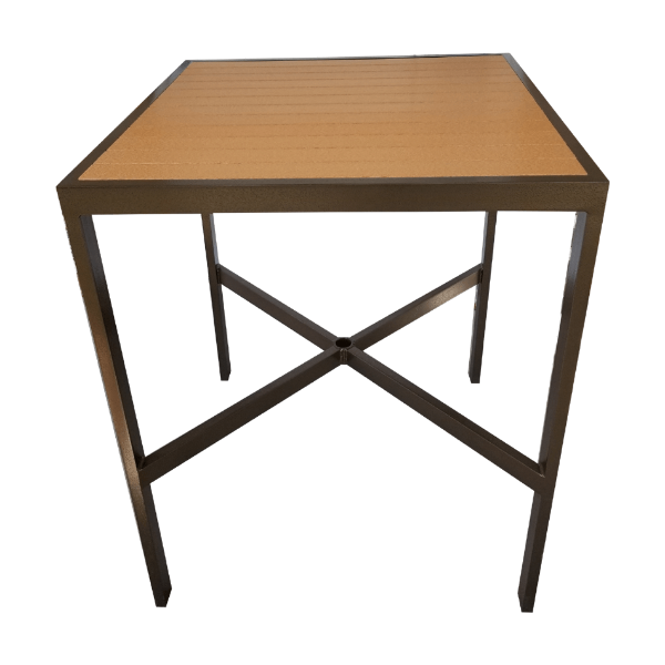 EWB-42SQ - Eco Wood 42" Square Recycled Plastic Patio Bar Table