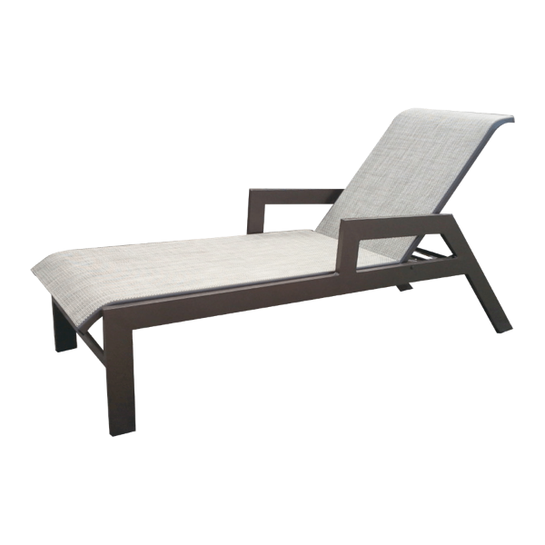 H-150A - Hurricane Sling Chaise Lounge with Arms