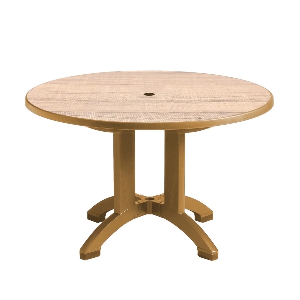 Picture of Aquaba 48 Inch Round Pool Decor Plastic Resin Table, 44.5 lbs.