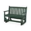 Polywood Traditional 48 In. Glider Bench Recycled Plastic