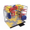 Junction Jamboree indoor playground front angled view with cube play structure, crawl tunnels, and interactive activity panels