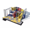 Persnickety Playhouse indoor playground front view with elevated platforms, crawl tunnels, and enclosed tube slide