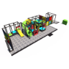 IP23152 indoor playground with tube slides, crawl tunnels, climbing platforms, and enclosed commercial play structure