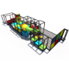 IP23152 indoor playground system with crawl tunnels, elevated platforms, and interactive play panels