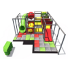IP23157 indoor playground layout showing multi-level platforms, crawl tunnels, and slide for commercial play areas