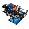 Commercial indoor playground equipment aviation theme with multiple aircraft elements and slides top view IP23161
