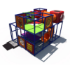 Commercial indoor playground with colorful tube connectors, sensory panels, and multi-level platforms IP23163