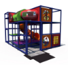 Puzzle Path indoor playground equipment with tube crawl spaces, slide, and interactive play elements IP23163