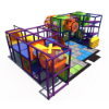 Large indoor playground with interconnected tunnels, climbing platforms, and interactive play panels IP24102
